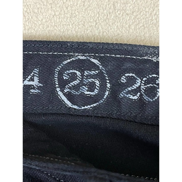 Earnest Sewn Harlan Cigarette Leg Jeans Womens 25 Black Pockets Low Rise - Picture 12 of 16